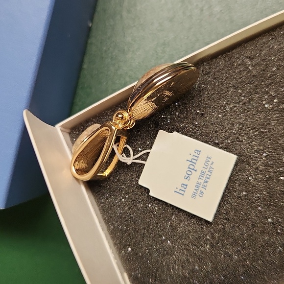 Lia Sophia Jasper Pendant Slide, NWT, Box, Paperwork - Picture 4 of 10